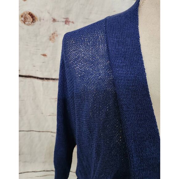 Eileen Fisher Linen Cropped Cardigan Size Small - Picture 4 of 5